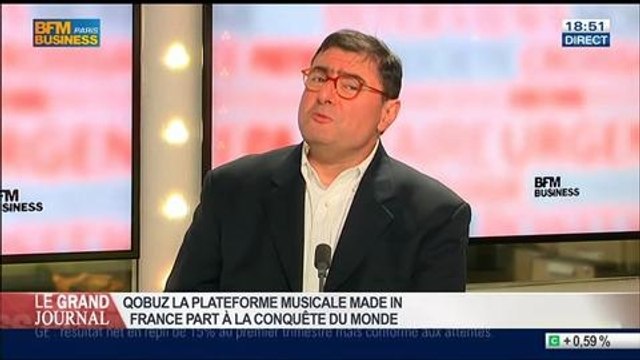 Yves Riesel, fondateur de la plateforme musicale Qobuz, dans Le Grand Journal - 17/04 4/4