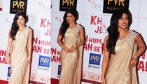 Priyanka chopra in sleeveless sari blouse at Khelein Hum Jee Jaan Se / KHELEIN HUM JEE JAAN SEY Premiere