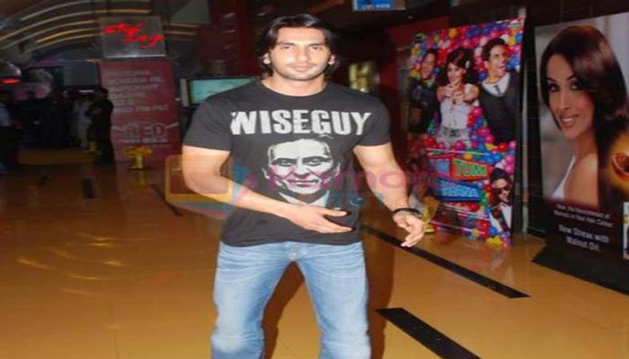 Bollywood Romantic & Action Hero Ranveer Singh Speaks at Bollywood Movie That girl in Yellow boots premiere in Cinemax