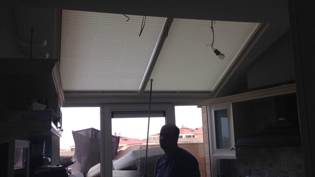 KIŞ BAHÇESİ PERDESİ PLİSE PERDE MANUEL SİSTEM