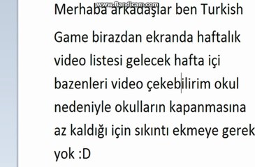 Turkish Game-Haftalık Video Listesi
