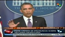 Urge Obama a aprobar reforma migratoria; no detendrá deportaciones