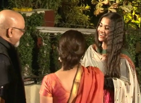 Bollywood Super Star Salman and Hot Babe Vidya Balan at Imran Khan and Avantika Malik's Wedding Reception Party