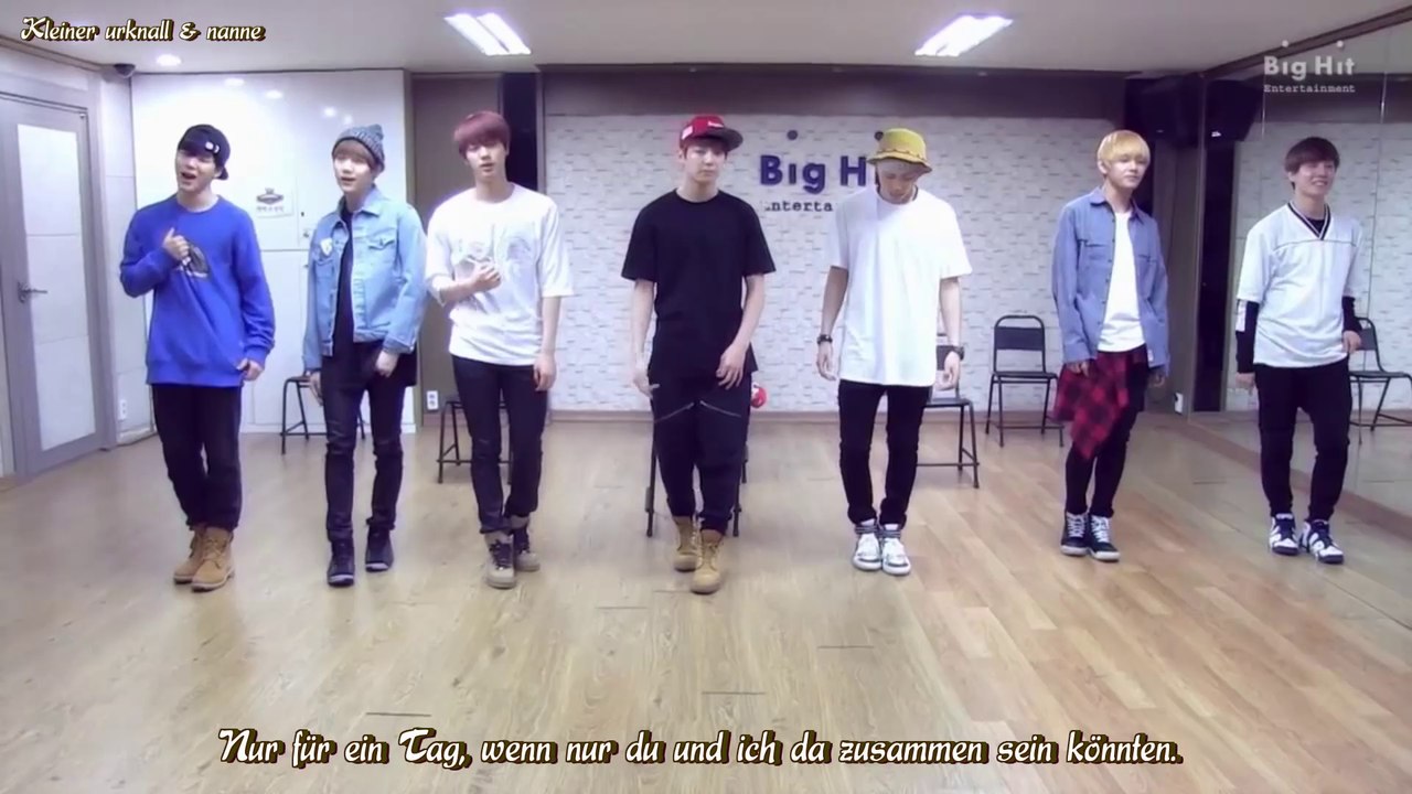 BTS - Just one day (Dance Practice) k-pop [german sub]