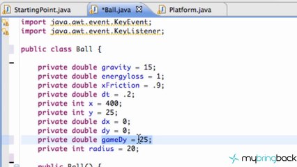 Learn Java 2.15- Game Applet- Game Physics