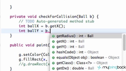 Learn Java 2.12- Game Applet- Collision Detection Basics
