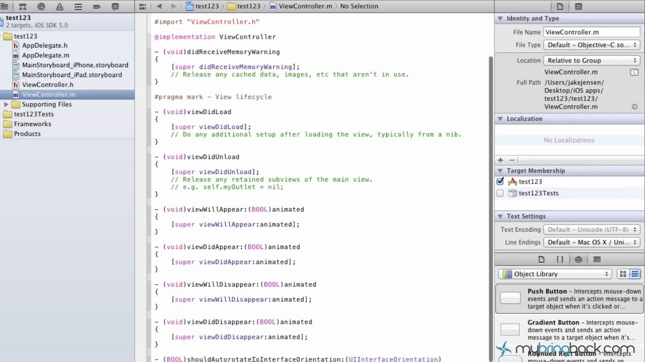 Learn Xcode 4.2 Tutorial iOS iPad iPhone 1.42 Automatic Reference Counting ARC