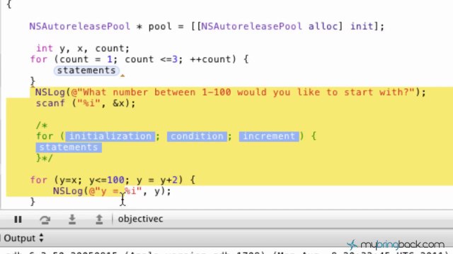 Learn Objective C Tutorial 1.16 Nested For Loops da Doops