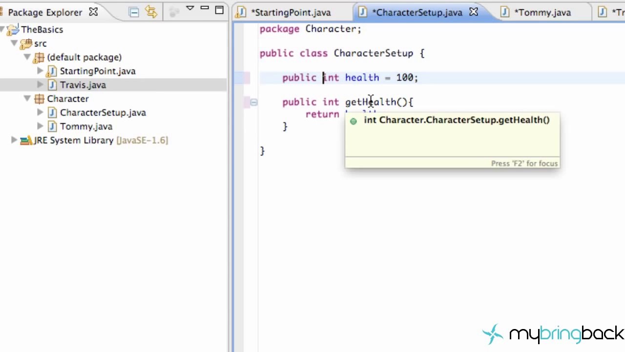 Learn Java Tutorial 1.25 - Member modifiers (protected and private)
