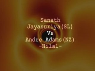 Cricket: Sanath Jayasuriya Vs Andre Adam