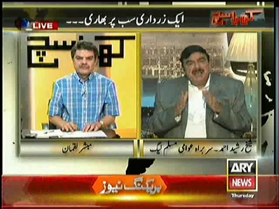 KHARRA SACH Shaikh Rasheed Ahmad Exlusive (AIK ZARDARI SAB PE BHARI) – 17TH APRIL 2014