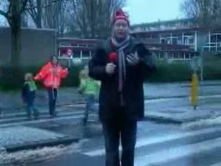 Weather Man Gets Knocked Down