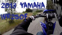 NEW 2013 YAMAHA WR250F - 1st ride & Review   WHEELIES !!!