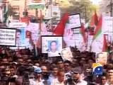 MQM Protest Over Workers Killing-18 April 2014