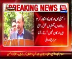 Sindh Assembly Speaker Agha Siraj Durrani talks to meida
