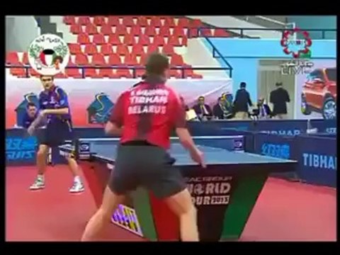 The most amazing trick shot ever seen in table tennis!