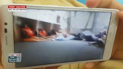 Amateur videos show moment Korean ferry encountered trouble