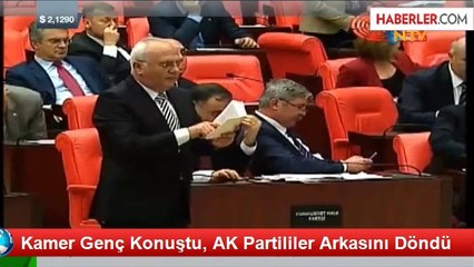 Kamer Genç Konuştu, AK Partililer Arkasını Döndü