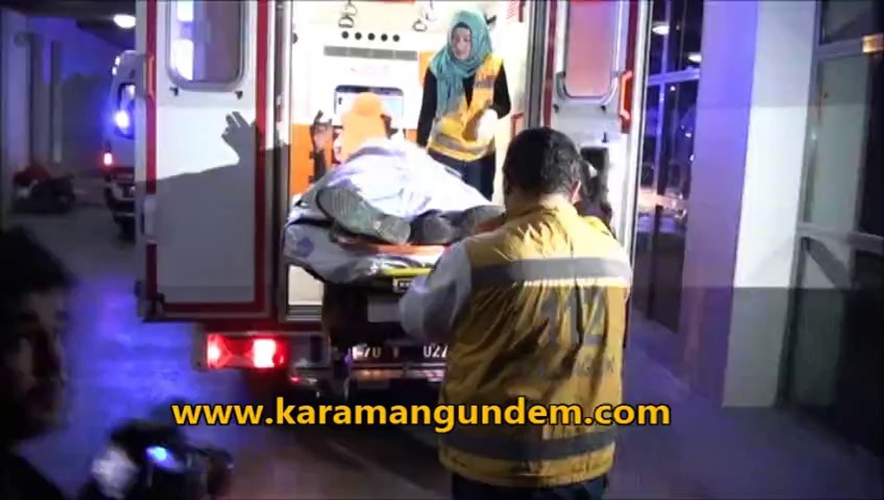 Karaman'da iki otomobil kafa kafaya çarpıştı 6 yaralı