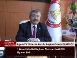 Egem TV Yönetim Kurulu Başkanı Soner DEMİRÖZ Uşak İl Genel Meclisi Başkanı Mehmet NACAR'ı Ziyaret Etti