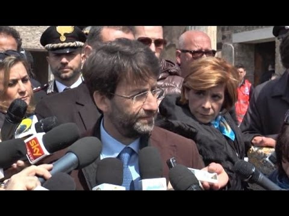 Pompei (NA) - Franceschini inaugura apertura di tre domus -live- (17.04.14)