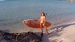 A mix of SUP surfing and paddle boarding in the Turks & Caicos Islands filmed from drone