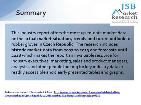 Rubber Glove Market in Czech Republic to 2018 - Market Size, Trends, and Forecasts