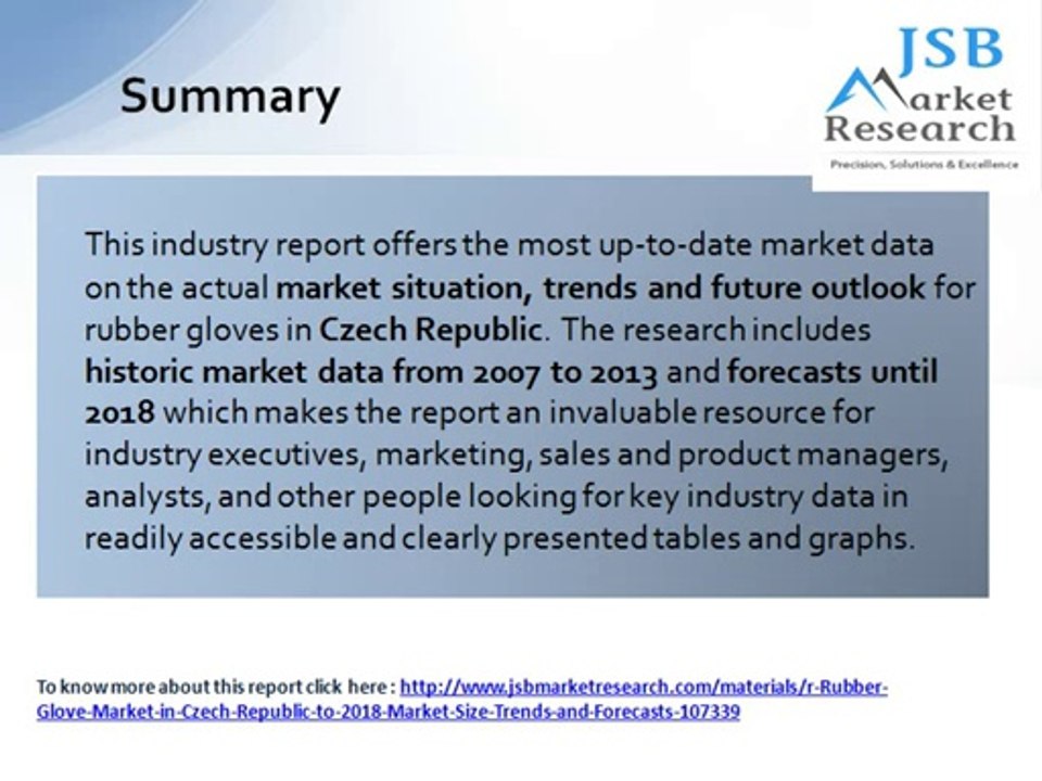 Rubber Glove Market in Czech Republic to 2018 - Market Size, Trends, and Forecasts