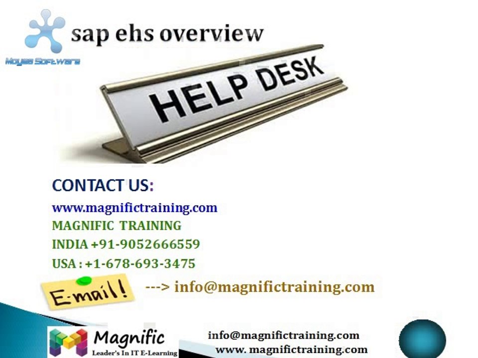 SAP EHS ONLINE TRAINING