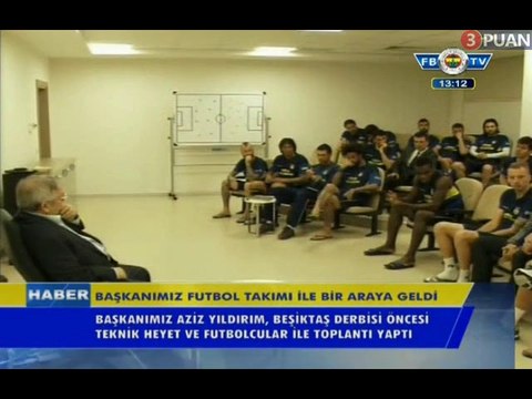 Emre Belözoğlu konuşmasıyla Aziz Yıldırım'ı ağlattı