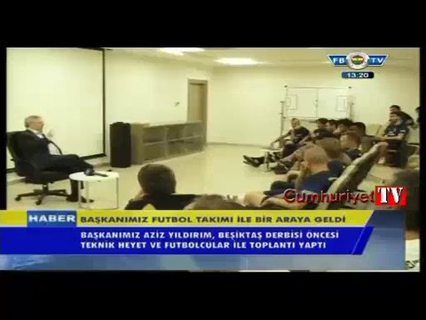 Aziz Yıldırım'dan futbolculara veda konuşması