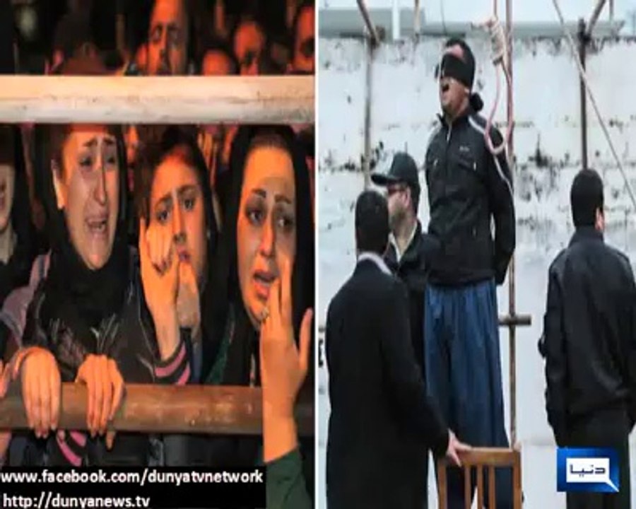 In Iran, Son hanging on the pier a few moments before death forgave
