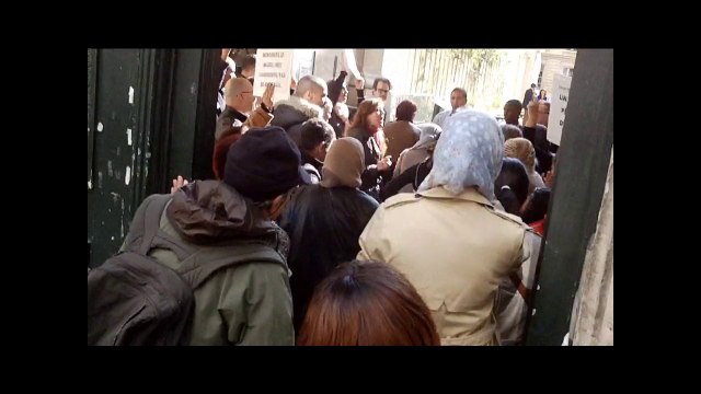 Paris 9ème: les mal-logés rendent visite à Delphine Bürkli