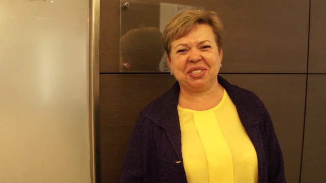 Представитель компании Натали Турс в Конгресс-Отеле Новосибирск.