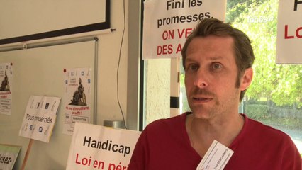 Handicap. Accessibilité : manifestation pour faire respecter la loi