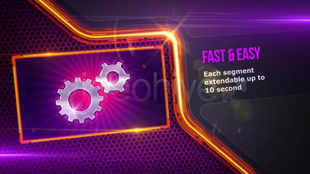 Glowing Line (dark version) - After Effects Template