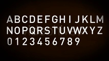 Animated Fractal Typeface - After Effects Template