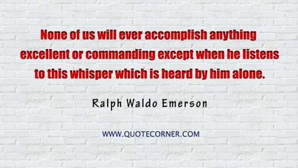 Inspirational quote by Ralph Waldo Emerson