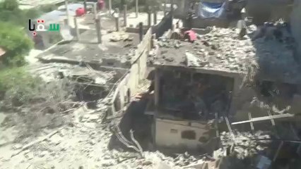 Sakba kentinde MİG'lerle yapılan bombardımanın yıkıcı gücü hakkında görüntüler