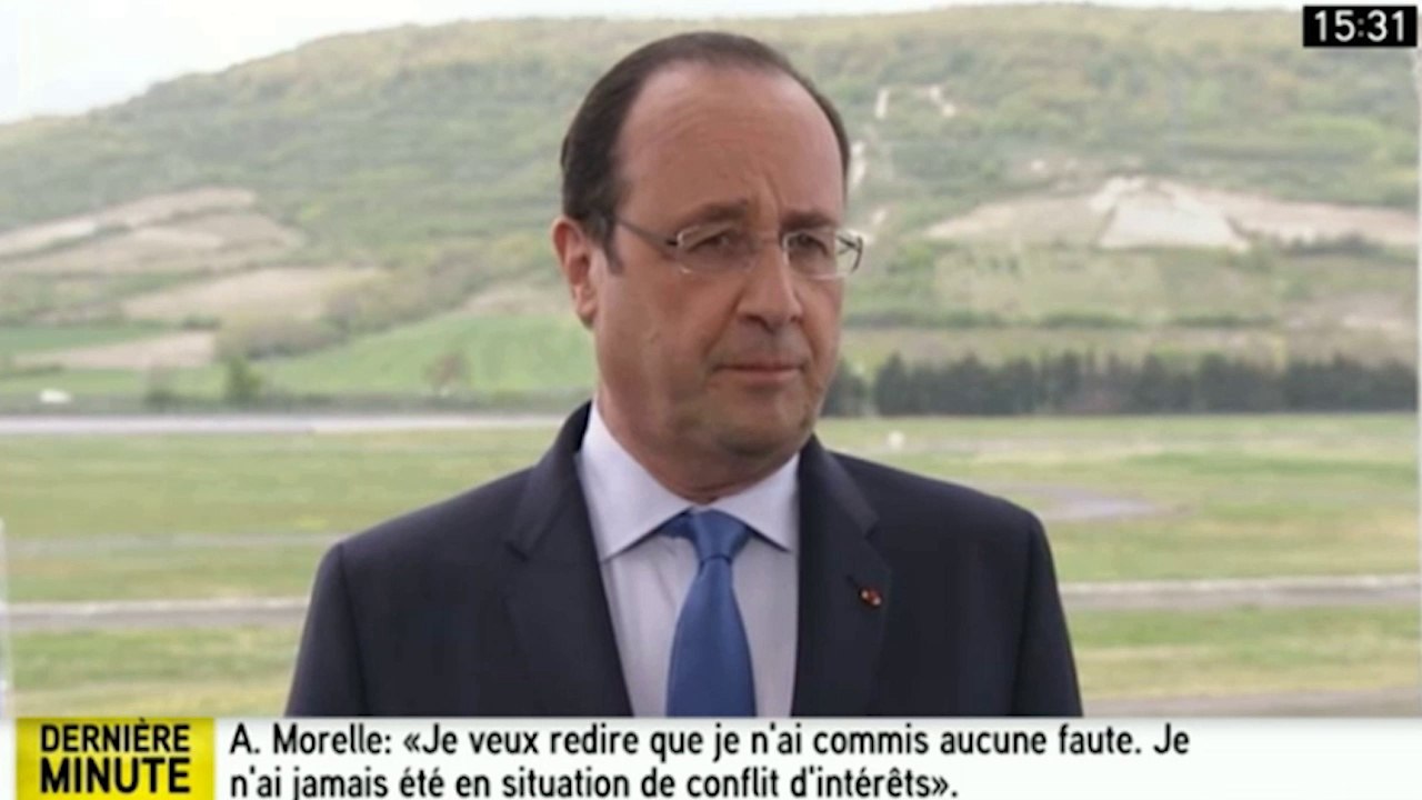 François Hollande : "Morelle a pris la seule décision qui convenait"