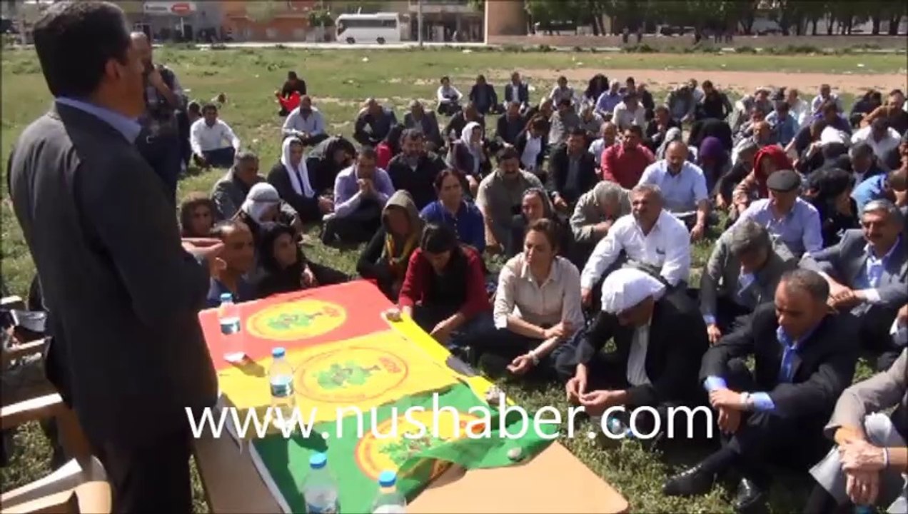 Nusaybin’de BDP’liler sınırın sıfır noktasında Kürdistanı Yönetimini Protesto Etti