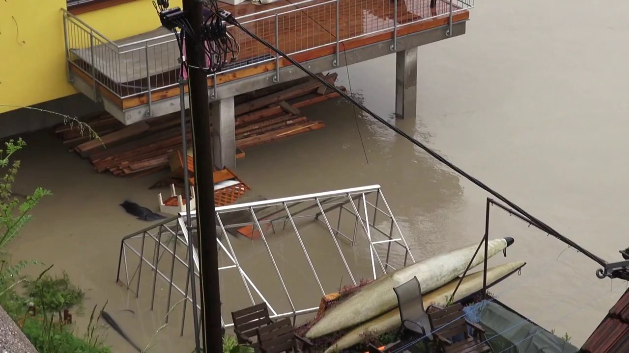 HD Hochwasser 03 06 2013 Grein und St.Nikola