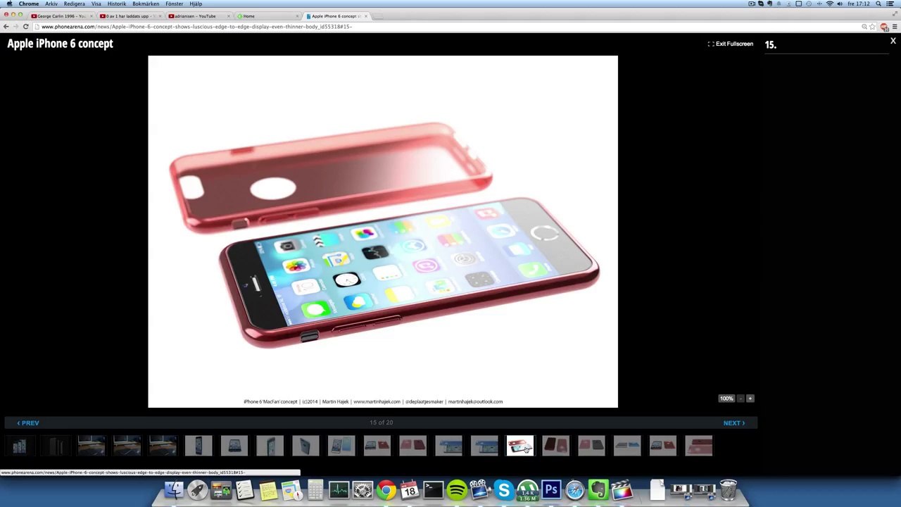 NEW iPhone 6 iOS 8 Round Concept Design Apple 2014