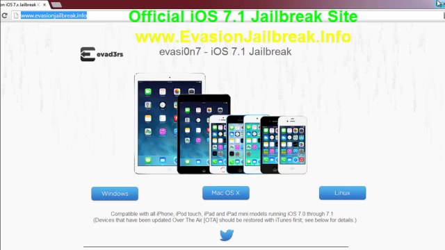 Evasion Jailbreak iOS 7.1 Untethered 7 5/5s/5c iPhone iPad 4/3/2 télécharger