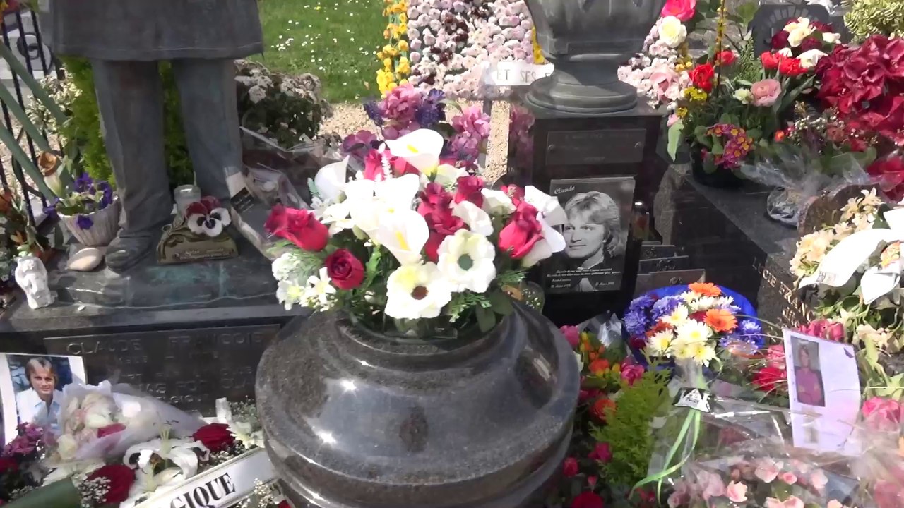 Tombe de Claude François à Dannemois (91) - Mars 2014