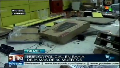 Irrumpió la violencia en una protesta laboral y murieron 40 brasileños