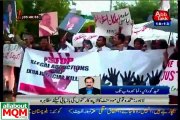 Protest in Lahore against Extra Judicial Killing & Enforced Disappearance of MQM Workers in Karachi