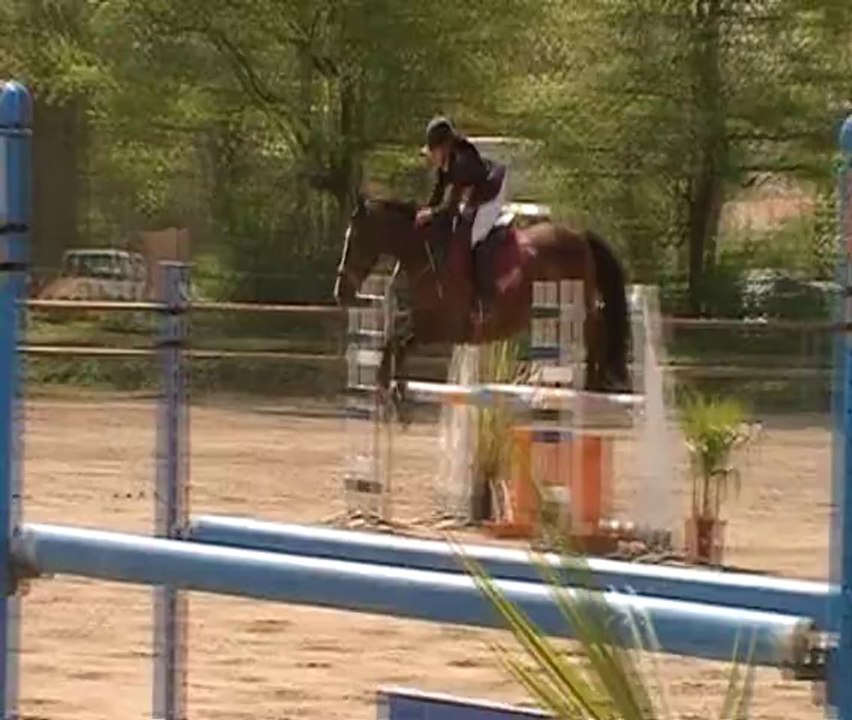 Mégane et Odra, CSO Amateur 3, CCE au Vernet, 13 avril 2014