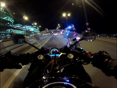 CBR250R Night riding (gopro hero 2 ) 1080p