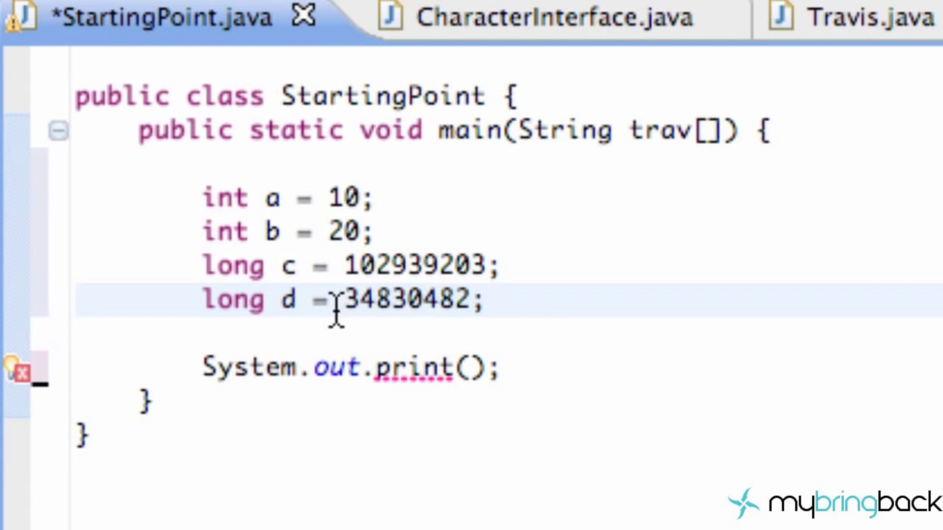 Learn Java Tutorial 1.12- Primitive data Types for Math